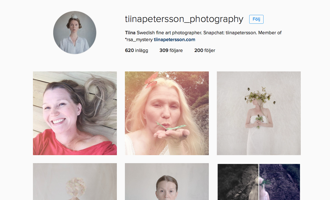 Tiina Petersson photography on Instagram